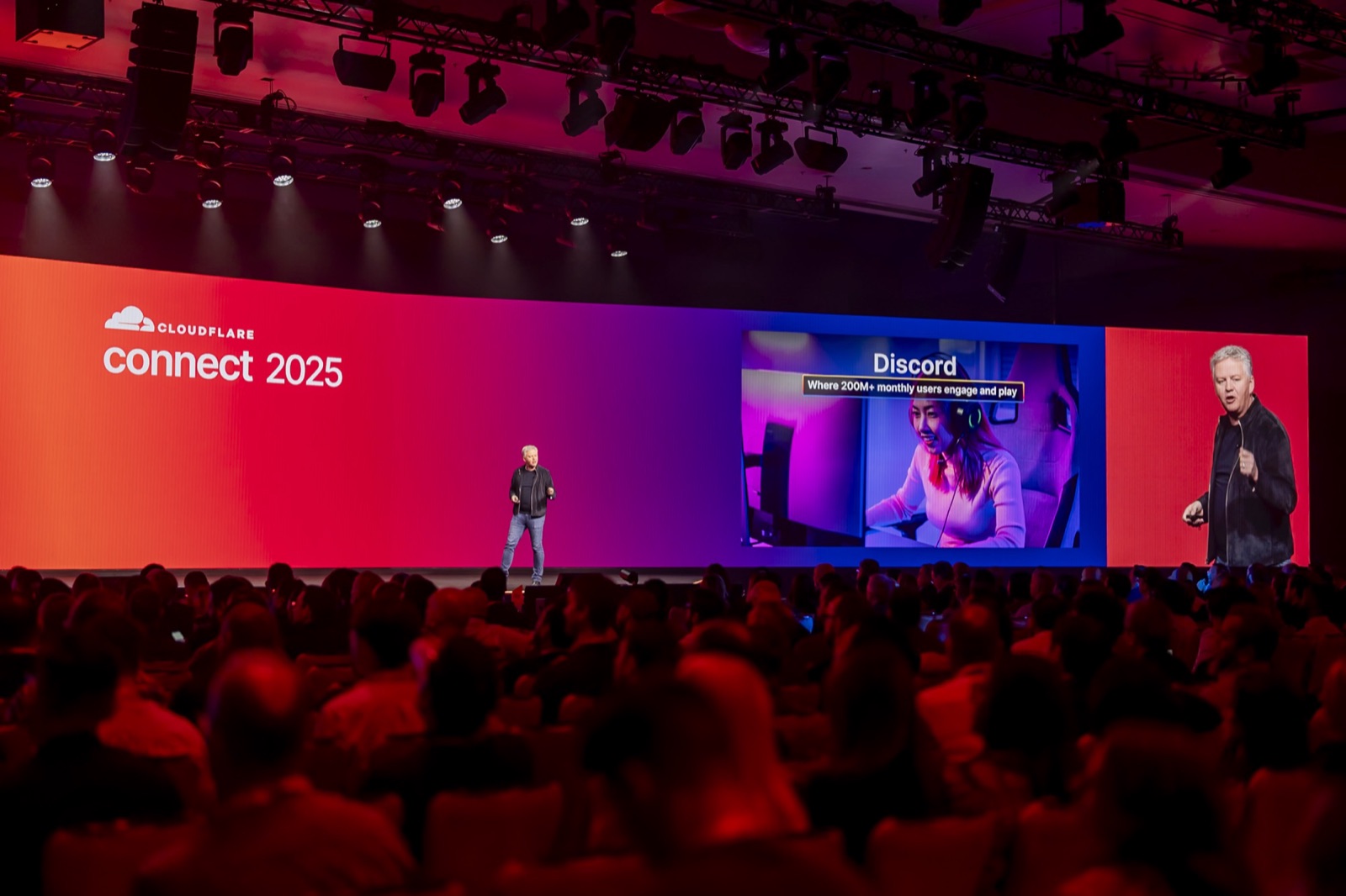 Cloudflare leadership presenting the product roadmap at Connect 2025