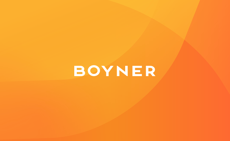 Boyner orange background