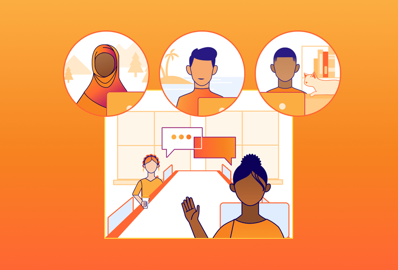 Request of home illustration