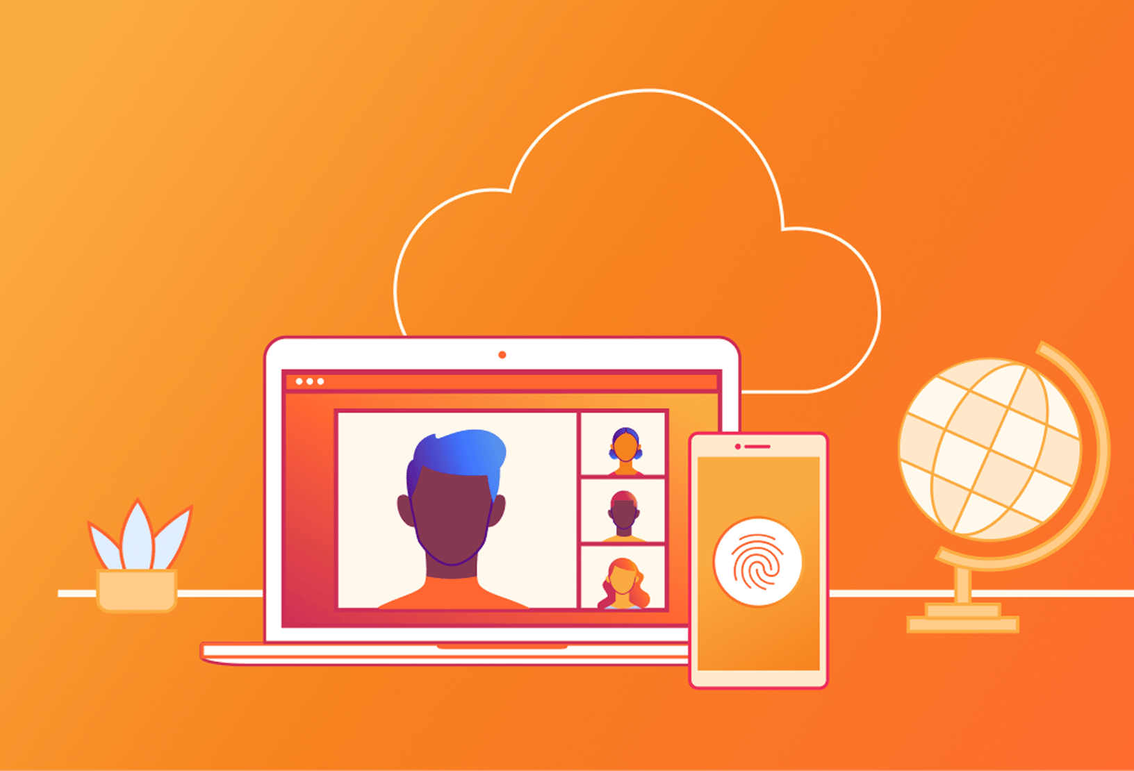 Remote work illustration