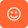 Icon Tile Face Happy